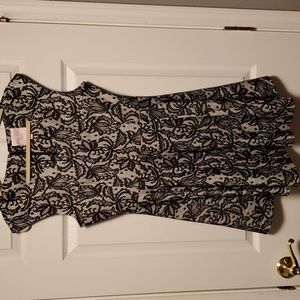 Romeo & Juliet Couture Jacquard Lace Dress